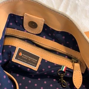 Large, leather Marco Buggiani purse.